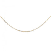 14K Yellow 1.26CTW Floating Diamond Necklace